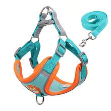 1pc Adjustable Harness And Leash Set For Small To Medium Dogs, Reflective Puppy Chest Strap Pet Walking Outdoor Supplies - Multicolor - View 8