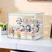 1pc Acrylic Display Case - Transparent Display Rack Display Box Mini Handmade Toys And Doll Figurines Storage Box - Clear - View 1