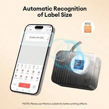 طابعة ملصقات Marklife Memiva A1 Mini محمولة بتقنية RFID وطباعة حرارية ذاتية اللصق، نفس موديل Marklife P15، صانعة ملصقات ورقية لاصقة بدون حبر، صانعة ملصقات بلوتوث - متعدد الألوان - مشاهدة 4
