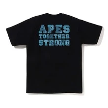 B.APE TEE simple hollow shark outline matched a.pe tank top herren sommer vacation oberteile topst shirts - Noir - Voir 10