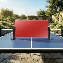 66cm Table Tennis Rebound Board With Support Stand, Red Ping Pong Return Panel, Solo Self-Training Equipment For Single Player Indoor Hitting And Table Tennis Skill Practice - Red and Black - View 5