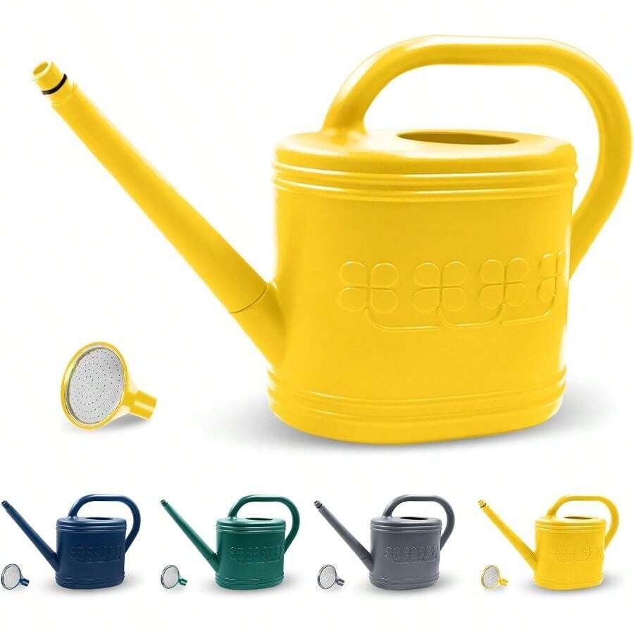 Watering Can Indoor Outdoor Plants, Plant Watering Can With Stainless Steel Shower 1 Gallon Plastic Watering Can Garden, Flowers, Vegetable, Greenhouse - A - View 1
