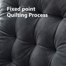 1Pc Ultra Soft Thick Fluffy Velvet Integrated Chair Seat & Back Cushion Pillow, Ergonomic Padded Comfort Support Pad, Warm Cozy Plush Desk Chair Backrest Mat For Home Office Gaming Computer Chairs - Basic Model - View 2