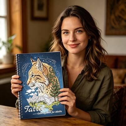 Adult Tattoo Coloring Book | Essential For Nature And Tattoo Enthusiasts, Perfect For Relaxation And Meditation. The Perfect Choice To Unwind After A Long Day!