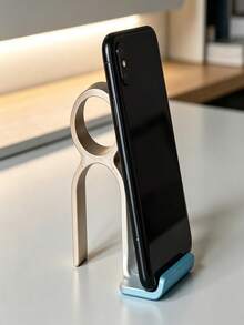 Human-Shaped Phone Holder, Desktop Slouchy Support Stand, Home Office Storage Rack, Bedside Movie Watching Bracket, Minimalist Plastic Decor, Non-Slip Stable Holder, Portable Bracket, Desktop Decorative Ornament, Slouchy Movie Watching Gadget, Office Desk Organizer, Bathroom Storage Rack, Outdoor Portable Bracket, Multi-Function Holder, Compact Vertical Stand - Multicolor - View 2