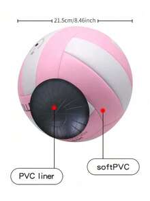 #5 Volleyball, PVC Material, Suitable For Indoor/Outdoor Use Or Backyard, Training And Competition. Features Durable Butyl Rubber Bladder And Machine Stitched. - Multicolor - View 3