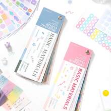 30pcs Colorful Dots Stickers Colored Marks Sticker Paper For Diary Scrapbooking Collage Card Decoration Additions Back To School Supplies - Material Sticker - View 7