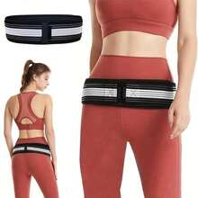 This Adjustable Waist Support Belt Is Designed For Sports And Fitness, Aiming To Tighten The Abdomen, Increase Waist Circumference And Provide Hip Support. - Black - View 10