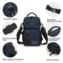 Men's Multi-Function Large Capacity Outdoor Chest Bag, Oxford Simple Versatile Crossbody Sling Bag, Minimalist Travel Reinforced Utility Pack For Gym - Multicolor - View 3