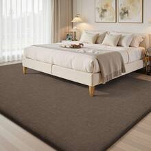 EDIMENS Rugs Living Room Large 160x230, Grey Rug For Bedroom Washable Area Rugs Anti Slip Fluffy Rug Shaggy Cream Carpets Extra Large Rugs For Living Room, Home Decor - Chocolate - View 7
