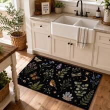 1pc Polyester Kitchen Drain Mat, Non-Slip Absorbent Quick-Dry Floor Mat, Kitchen Sink Countertop Mat, Home Door Mat, Living Room Bedroom Bathroom Decorative Mat, Pet Mat, Holiday Home Gift - Multicolor - View 2