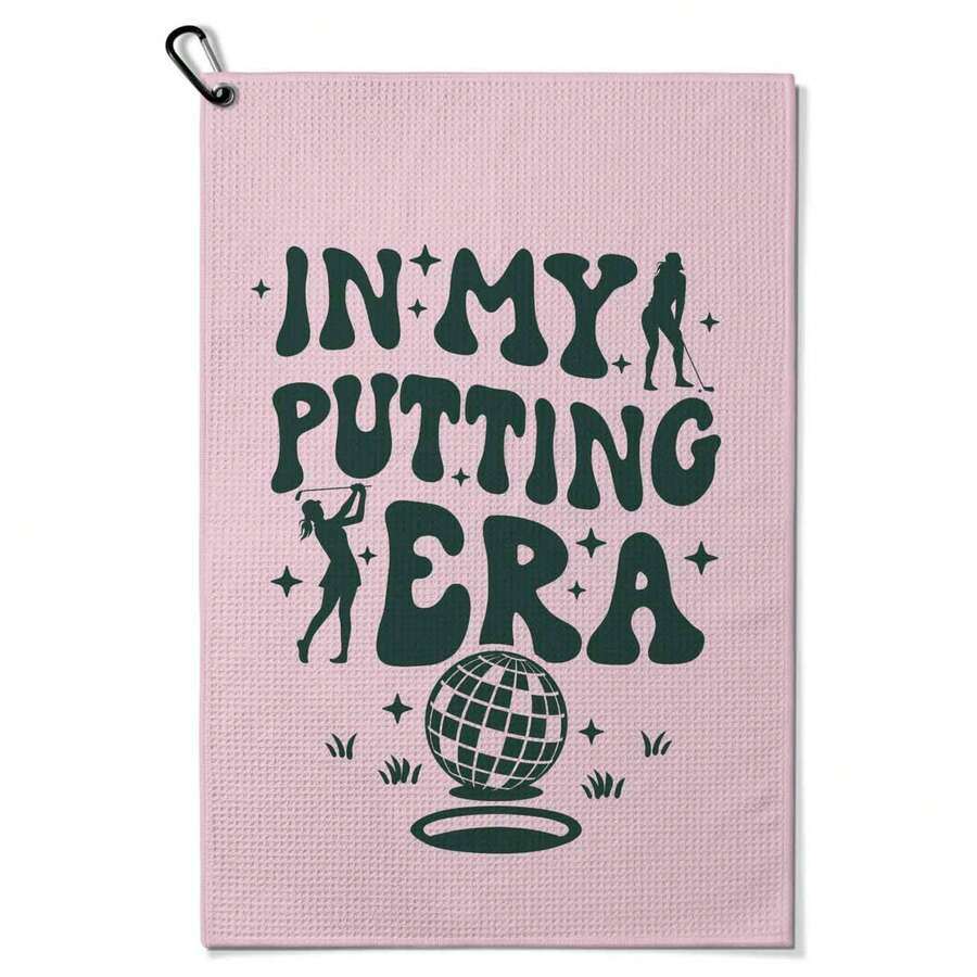 1pc 15.7x23.6 Inch Funny Golf Towel With Clip, How To Golf Themed Golf Bag Accessories For Women, Golf Gifts For Mom Grandma Men, Waffle Weave Microfiber, Birthday Christmas Retirement Golfer Gifts - A - View 1