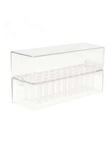 30-Slot Nail Drill Bit Storage Box, Dust-Proof & Shock-Proof Organizer Box For Home Nail Salon Tools - Clear - View 9