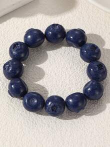 NAIZHU 1/2pcs Fashion Creative Colorful Y2K Dopamine Resin Fruit Necklace Blueberry Apple Mangosteen Necklace Daily Party Accessory - Multicolor - View 16