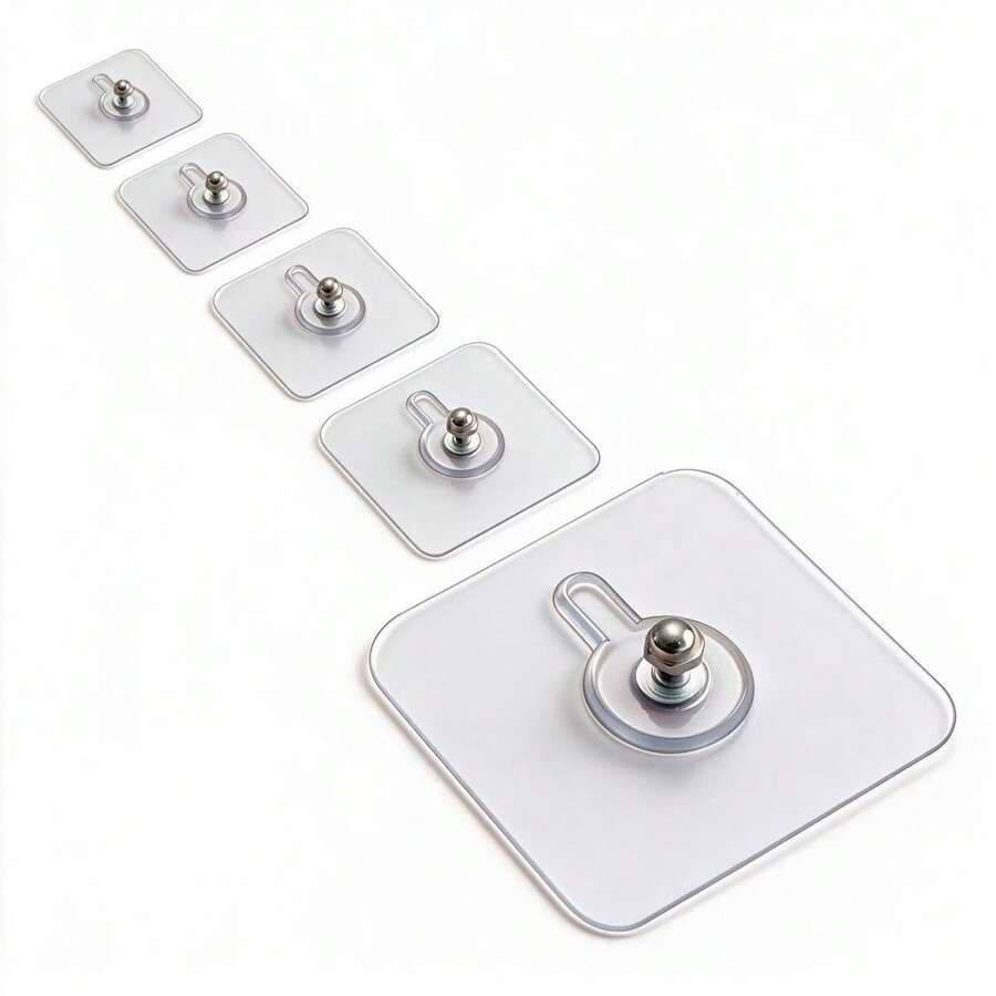 Waterproof Damage Free Drill-Free Screw Sticker Multi-Scenario Home Strong Hanging Adhesive Hook - A - View 1
