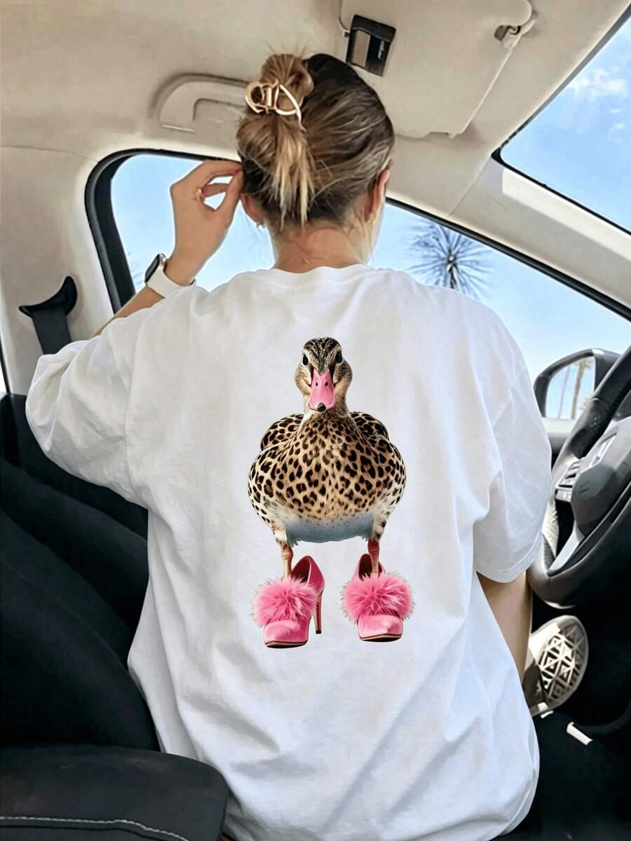 Women T-Shirts - 白色 - 查看 1