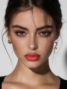 ETUDE Love Mark Matte Lip Liner, Smudge-Proof Waterproof, Creamy Texture, Suitable For Lip Contouring And Lip Shaping, Daily Essential - #05 Pink Tangerine - View 4