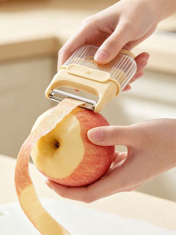 Portable Peeler With Storage Box, Travel And Picnic Peeler