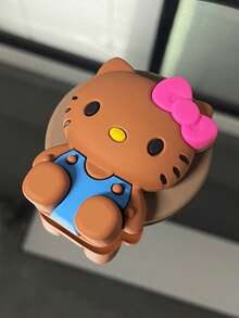 SANRIO 3D 矽膠 Hello Kitty 可愛女孩風磁吸手機支架，可折疊伸縮背貼式支撐架，桌面手機支架，強磁手機殼配件，時尚女性款 - 彩色 - 查看 11