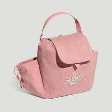 Adidas PEARLBEADS BP Practical Flap Top Handheld Sports Backpack 14.6" Cotton Small Women's Pink KW1271 - Pink - View 5