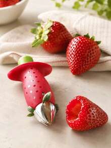2pcs Random Style Stainless Steel Strawberry Huller, Pineapple Eye Remover, Tomato Corer, Kitchen Gadget - Multicolor - View 4