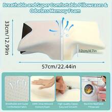 Butterfly Shaped Memory Foam Cervical Pillow - Ergonomic Design, Slow Rebound Relaxation, Bedding, Suitable For Side And Back Sleepers, With Machine Washable Pillowcase - Butterfly-shaped Memory Pillow - View 10