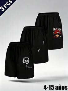 Tween Boys Shorts - Black - View 1