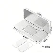 1/2 Set No-Drill Stainless Steel Cabinet Magnetic Catch, Ultra-Thin Strong Magnetic Drawer Invisible Door Magnet, Wardrobe Sliding Door Magnetic Latch - Magnetic Door Latch - View 14