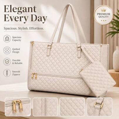 New Fashion Large Capacity Tote Bag, Suitable For Laptop Bag, Mommy Bag, Commute Bag,Ladies Lunch Bag, School, Travel Bag