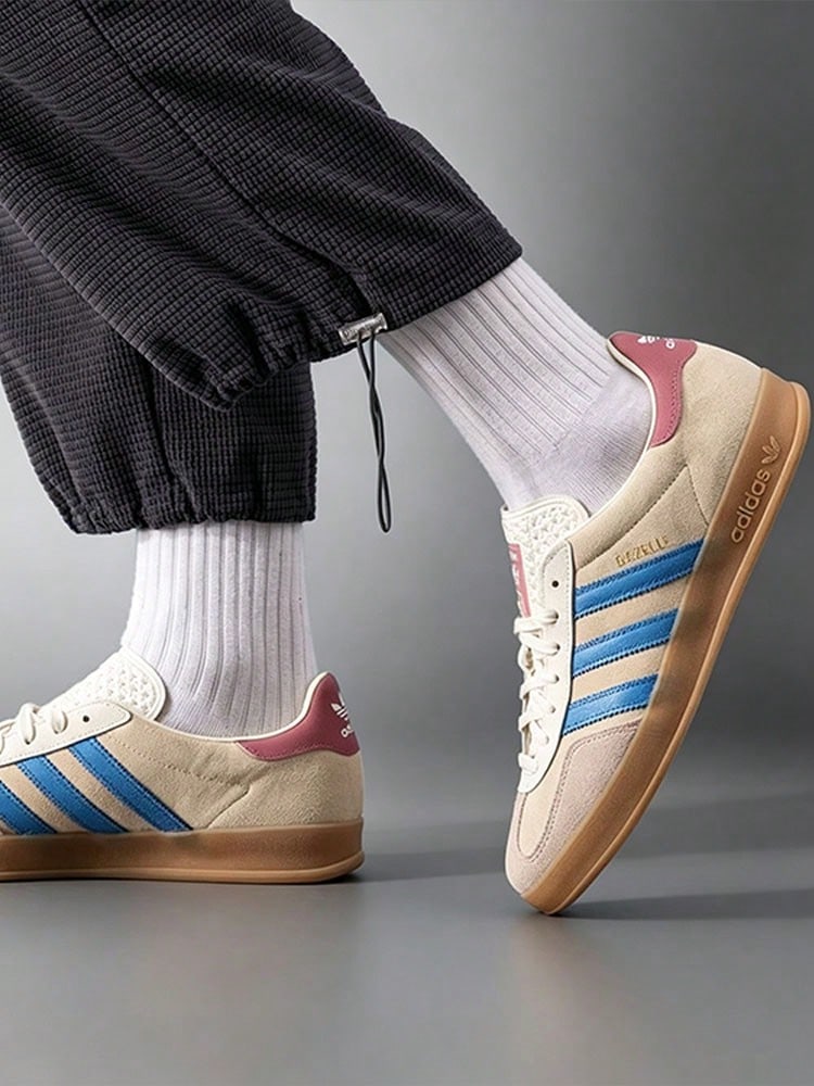 Adidas Originals GAZELLE INDOOR Comfortable Soft Thin Sole Durable Low-Top Sneakers Unisex Brown - Brown - View 1