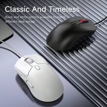 AJAZZ NJ10 Wired Mouse, Symmetrical Design, 3D Scroll Wheel, 6-Level Adjustable DPI 3600, Office Mouse/Gaming Mouse - View 8