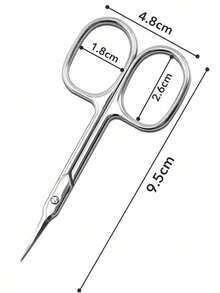 6pcs/5pcs/4pcs/3pcs/2pcs/1pc Upgraded Portable Multi-Function Stainless Steel Cuticle Cutter Set, Manicure Set, Exfoliating Scissors, Sharp Curved Design, Suitable For Trimming Eyebrows, Nose Hair, Eyelashes, Removing Dead Skin, Exfoliating Hand And Foot Care Beauty Tools, Manicure Supplies, Essential For Students Back To School Dormitory, Travel Essentials, Manicure Salon Supplies (3.0mm Thickness, Sharper, Better User Experience) - Multicolor - View 7