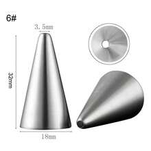 12 Sizes Round Hole Cake Decorating Piping Tips Line Cupcake Decoration Small Piping Tips - Multicolor - View 17