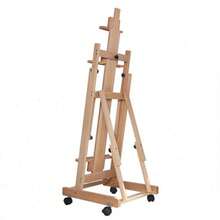 YUNRUX Artist Easel With Wheels Floor-Standing Height-Adjustable Display Art Painting Stand - 1PC - 查看 2