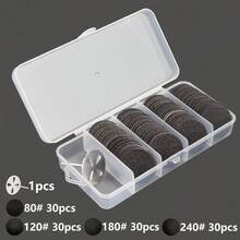 120pcs 25mm Replaceable Sandpaper, With Foot Scrubbing Pad Kit, Tool For Removing Foot Calluses And Corns, Hard Dead Skin Cleaner, Foot Scrubbing File - Multicolor - View 14