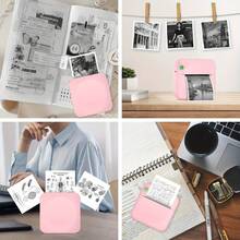 Mini Inkless Thermal Printer, Portable Pocket Sticker And Receipt Printer With 13 Thermal Paper Rolls (8 Thermal Paper And 5 Stick Paper), Smart Phone Printer For Photos, Notes, Diaries, Labels, Home And Office - Multicolor - View 10
