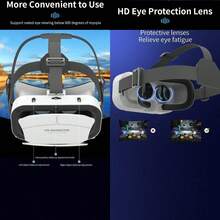 適用於 iPhone 或 Android 的 VR 眼鏡,虛擬實境 3D 眼鏡,相容 4.7-7 吋手機,可玩手機遊戲與觀看電影 - 查看 6