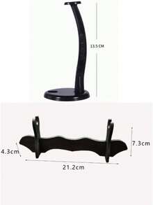 1/2PCS Multi-Style Sword Model Display Stand, Mini Weapon Figure Holder Desktop Collection Display Rack, Universal Long/Short Sword Display Base, Toy Knife Storage Rack. (Please Check Size Before Ordering) - Black - View 28
