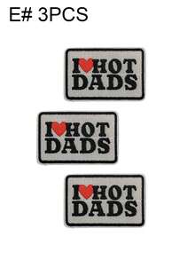 1 Set Of 3/9pcs Multicolored English Letter Series Embroidery Patch Cute Fashion Polyester Badge Applique DIY Clothing Iron On Patches Sew Accessory Cloth Stickers Suitable For Backpacks, Jeans, Jackets, T-Shirts, Hats, Dresses, Etc - Mash Up - View 17