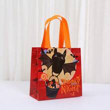 Halloween-Themen Handgeschenktüten, Kürbis-Geist-Fledermaus-Muster Süßigkeitentüten, Party-Geschenkverpackungstüten, Feiertags-Dekorations-Aufbewahrungstüten, Halloween-Party kleine Geschenktüten - Mehrfarbig - Übersicht 16