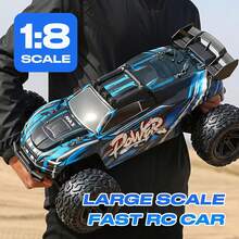 1:8 Scale Off Road RC Car, 50KM/H High Speed Vehicle, Supports Multiple Cars Racing Together, Drifting, Racing, Climbing, Not A Toy, For Professional Players, Collectors Or Competitive Sports Use Solely - Blue - View 1
