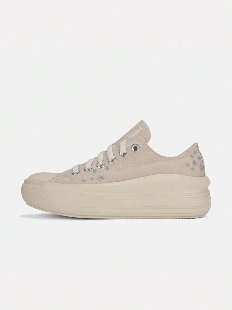 Converse Women's Chuck Taylor SEASONAL Canvas Low-Top Sneakers A24313C - Beige - View 1