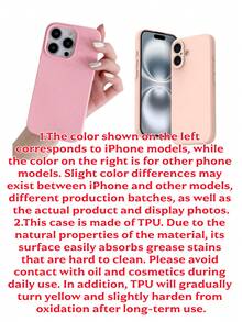 【極簡Ins風】粉色/紅色液態矽膠親膚手機殼，日常通勤必備，適用於 Apple 17Air/17Pro/17Pro Max | 雲朵般柔軟觸感 + 360° 衝擊吸收，適合健身房與戶外使用 | 兼容 Apple 16/15/14/13/Pro Max 及全系列 | 防滑防指紋 | 柔觸磨砂質感，節日禮物、生日禮物 - 粉色 - 查看 9