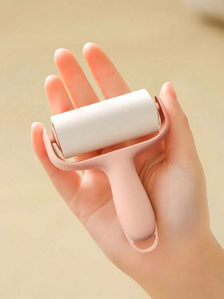 Small Lint Roller With Storage Box, Includes Replacement Paper, Reusable Hair Remover, Unisex, Portable Pet Hair Roller For Clothes, Suitable For Pet Hair, Furniture, Sofa, Carpet, Car Seat, Clothing, Essential Home And Car Travel Accessory Tool - Multicolor - View 6