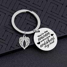 YionZian 50Pcs Metal Small Angel Wings Charms Heart Feather Pendant For Crafts Jewelry Making Supplies DIY Bracelet Necklace Earrings Keychain - ColorB - View 6