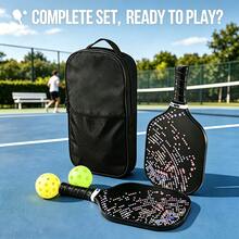 4pcs New Outdoor Pickleball Paddle Set, Training Pickleball Paddles, Fiberglass Paddles - B - View 9