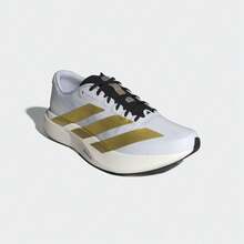 Adidas Adizero  SL Comfortable Versatile Fabric Running Shoes Men's White Gold - Platinum - View 3