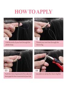 Micro Loop Real Human Hair Extensions, 18 Inch #2 Darkest Brown Silky Straight Hair For Women, 25g 25 Strands Ideal For Daily, Party & Wedding To Boost Volume & Length - Multicolor - View 9