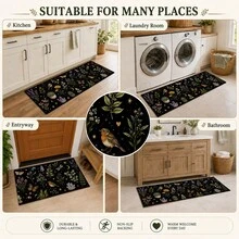 1pc Polyester Kitchen Drain Mat, Non-Slip Absorbent Quick-Dry Floor Mat, Kitchen Sink Countertop Mat, Home Door Mat, Living Room Bedroom Bathroom Decorative Mat, Pet Mat, Holiday Home Gift - Multicolor - View 5