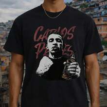 Camiseta de Carlos Prates / Camiseta de luchador / Camiseta de artista brasileño de knockouts / Regalo para fanáticos de MMA / Ropa de lucha unisex / para fanáticos de las peleas - Negro - Ver 1